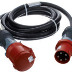 Prolongateur Tétraphasé 63A/380V CEE long 5m