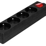 Bloc multiprises 4 prises 16A/220V NF + inter