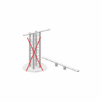 Barre totem HTZ 1m alu  - ASD